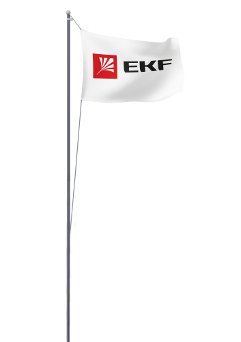 Мачта молниеприемная секционная пассивная алюминиевая c флагом ММСПС-Ф-12 L=12м PROxima | код  mmsps-f-12 | EKF